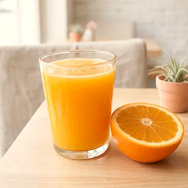 Jugo de naranja exprimido